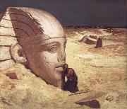 Elihu Vedder The Questioner of the Sphinx oil on canvas